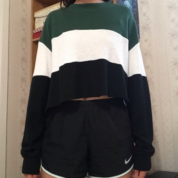 Hollister Tops - Hollister Boyfriend Long Sleeve Tee (cropped)